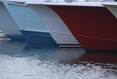 Boats with Painted Hulls Hatteras Outer Banks North Carolina